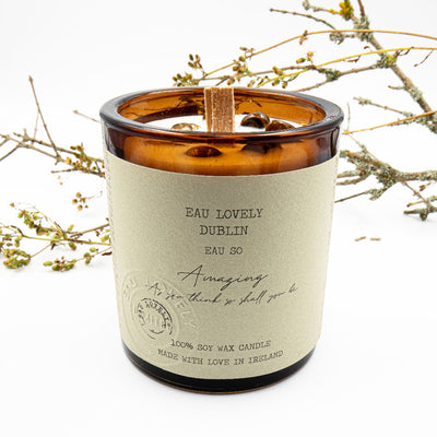 Eau Lovely Eau So Amazing Candle with Gemstones mulveys.ie nationwide shipping