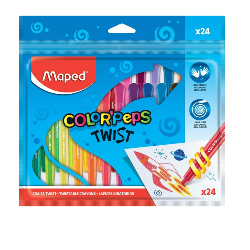 Maped Colorpeps Twistable  24 pack mulveys.ie nationwide shipping