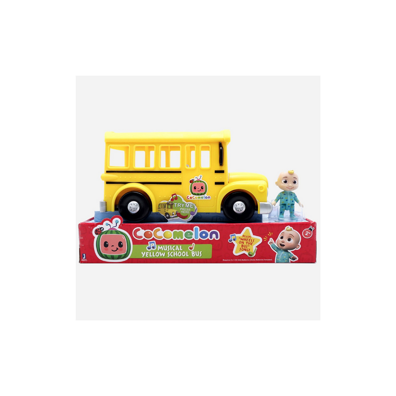 CoComelon Musical Yellow School Bus with JJ figure