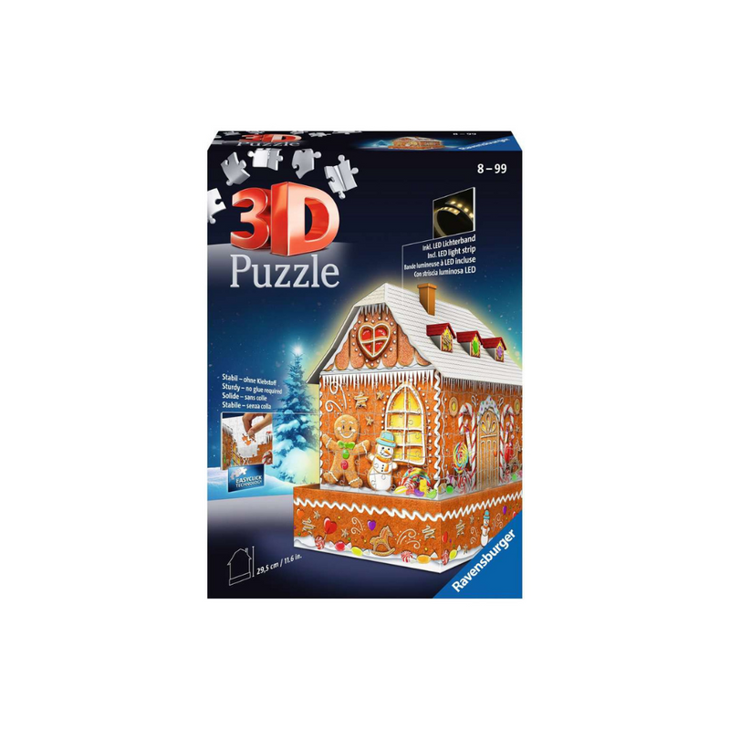 Ravensburger Christmas Gingerbread House Light 3D Jigsaw Puzzle