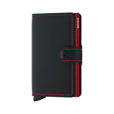 Secrid Miniwallet Matte Black & Red