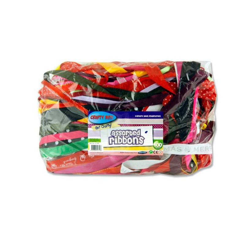 Crafty Bitz 100g Bag Asst Ribbon mulveys.ie nationwide shipping