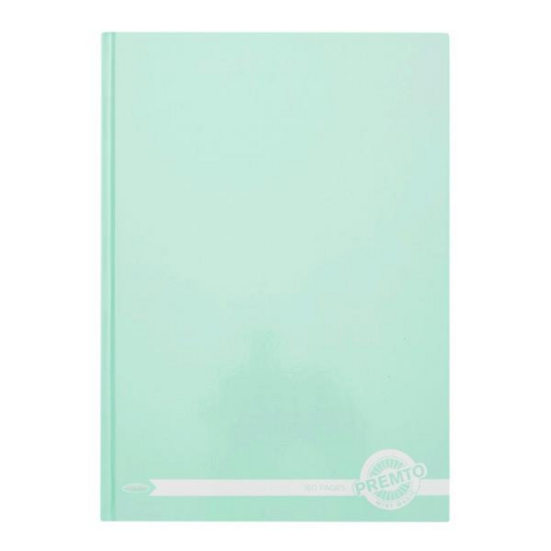 Premto Pastel A5 160pg Hardcover Notebook - Mint Magic