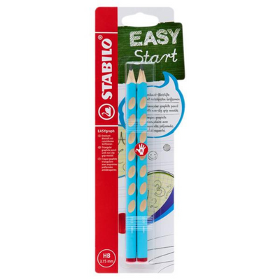 Stabilo Easy Graph Card 2 Right Handed Hb Pencil - Blue mulveys.ie nationwide shipping