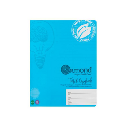 Ormond 88pg A11 Visual Memory Aid Durable Cover Copy Book - Blue