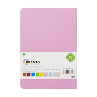 Premto Pastel A5 192pg Hardcover Pu Notebook W/elastic - Wild Orchid mulveys.ie nationwide shipping