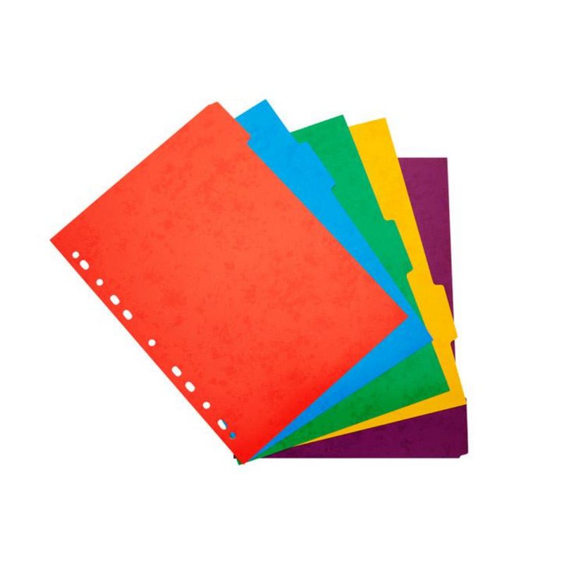 Premier Office 230gsm Subject Dividers - 5 Part