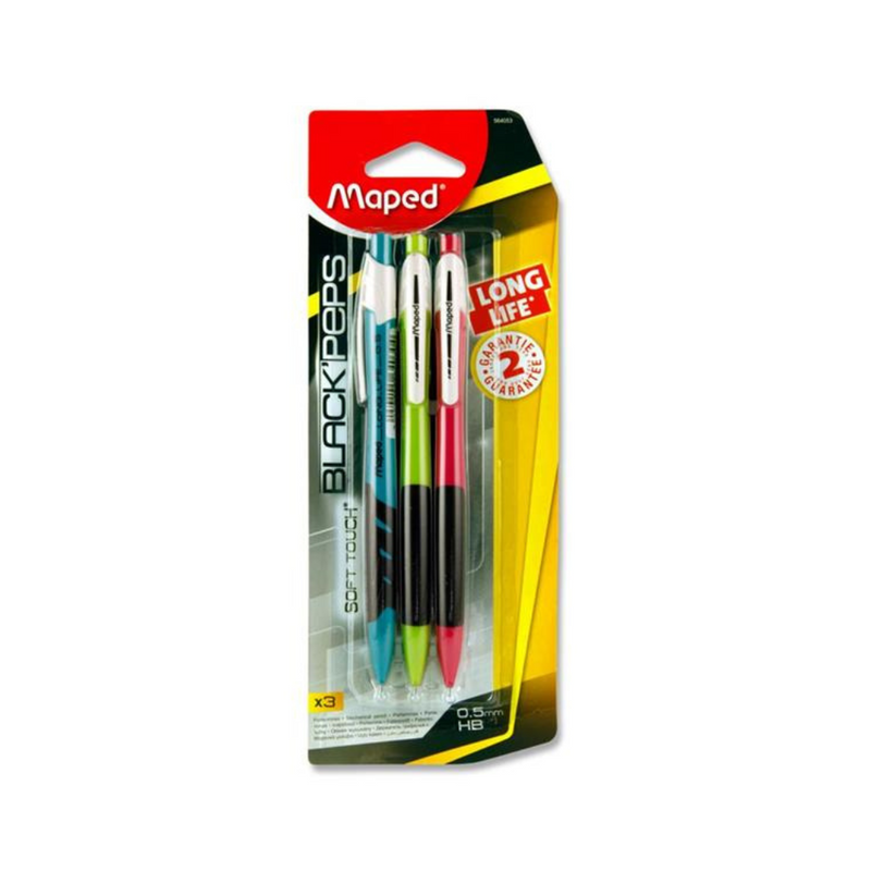 Maped Card 3 Long Life 0.5mm Mechanical Pencils