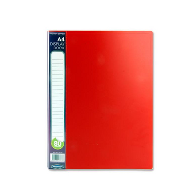 80 Pocket Display Book – A4 – Bold Colours