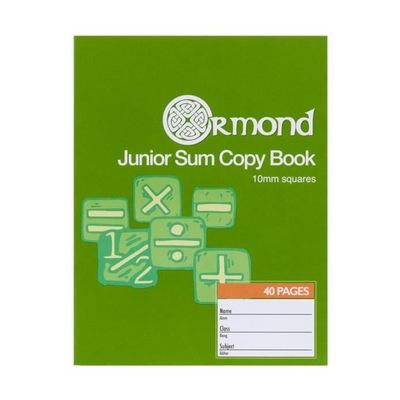 Ormond 40pg 10mm Sq Junior Sum Copy mulveys.ie nationwide shipping