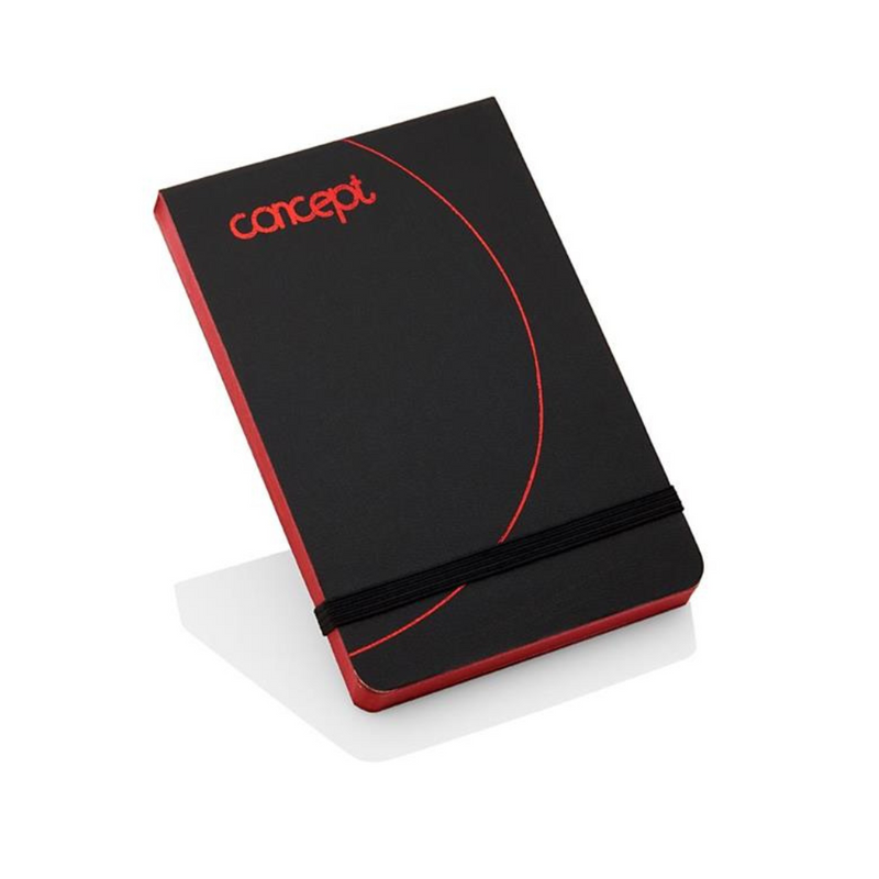 Concept A7 192pg Little Black Notebook W/elastic Cdu mulveys.ie nationwide shipping