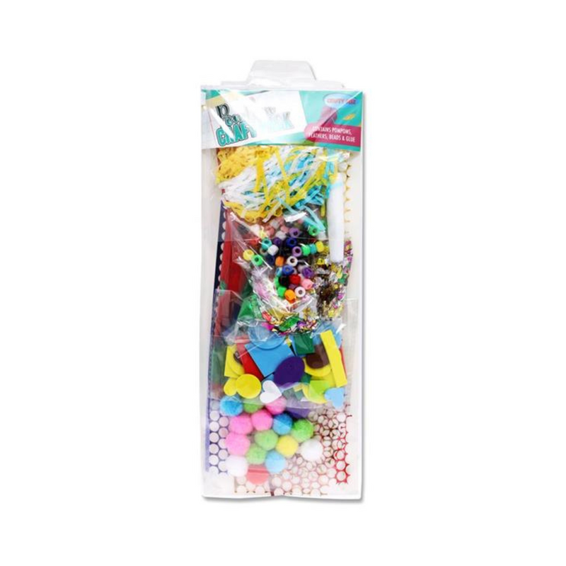 Crafty Bitz Craft Pack with Felt, Pom Poms and more