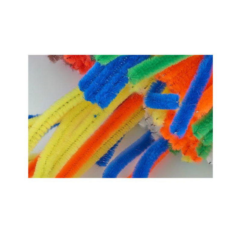 Crafty Bitz Tub 350 Multicolored Bendy Sticks Pipe Cleaners 10 Asst. Cols
