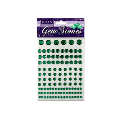 Icon Craft Pkt.120 Self Adhesive Gem Stones - Green mulvleys.ie nationwide shipping