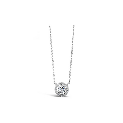 Absolute sterling silver halo necklace mulveys.ie nationwide shipping