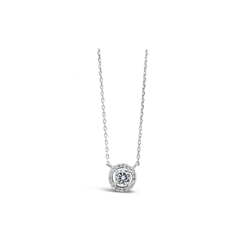 Absolute sterling silver halo necklace mulveys.ie nationwide shipping