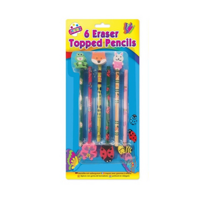 6 novelty Eraser Top Pencils mulveys.ie nationwide shipping
