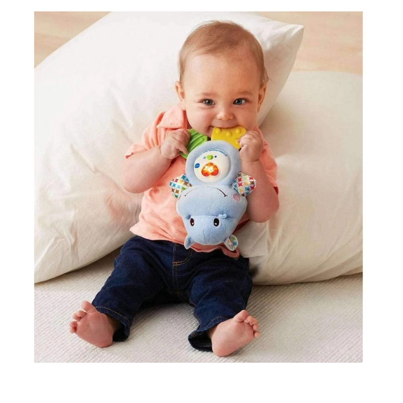 VT502503 VTECH LITTLE FRIENDLIES HAPPY HIPPO TEETHER BLUE