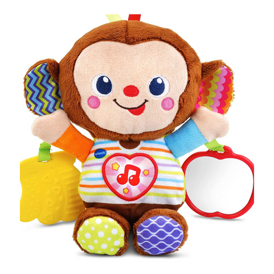 VTech Swing & Sing Monkey, Cute Pram Toy with Lights