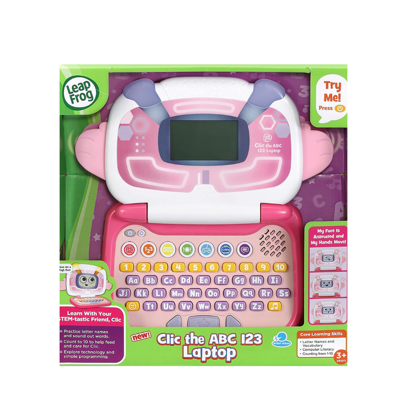 Leapfrog Clic the ABC 123 Laptop Pink mulveys.ie nationwide shipping 