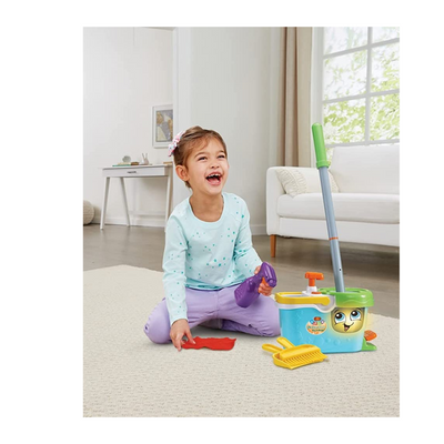 Vtech LeapFrog Clean Sweep Mop & Bucket - Interacive with sounds