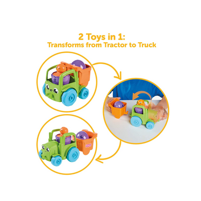 Tomy Tommies Hide and Squeak 2 in 1 Transforming Tractor