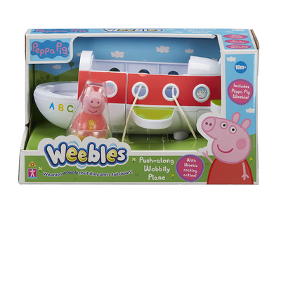 Peppa Pig  Weebles Push-Along Wobbly Plane