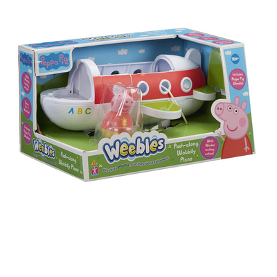 Peppa Pig  Weebles Push-Along Wobbly Plane mulveys.ie nationwide shipping