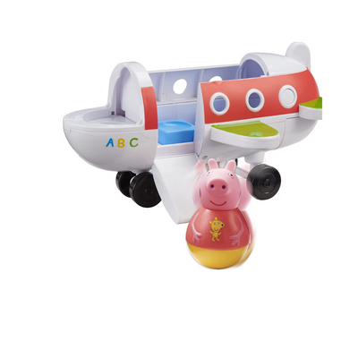 Peppa Pig  Weebles Push-Along Wobbly Plane