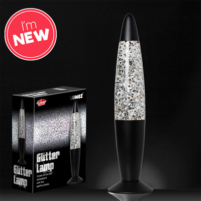 Tobar Lumez  Glitter Lamp - Silver / Black mulveys.ie nationwide shipping