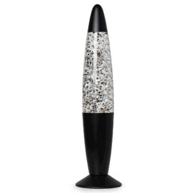 Tobar Lumez  Glitter Lamp - Silver / Black