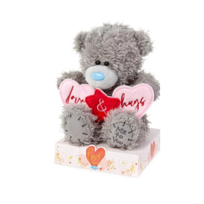 Me to You Tatty Teddy Holding 'Love and Hugs' banner mulveys.ie nationwide shipping