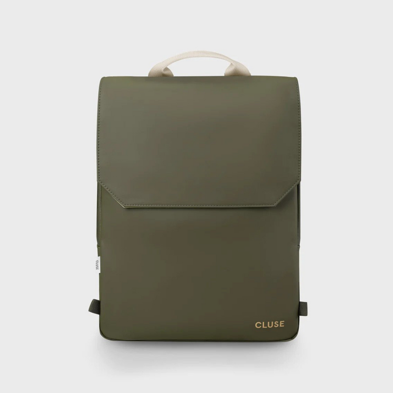 Le Réversible Backpack, Dark Green Moss, Gold Colour mulveys.ie nationwide shipping