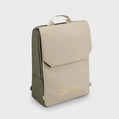 Le Réversible Backpack, Dark Green Moss, Gold Colour mulveys.ie nationwide shipping