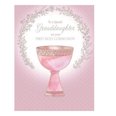 To a  Special Granddaughter on your First Communion Card mulveys.ie nationwide shipping 
