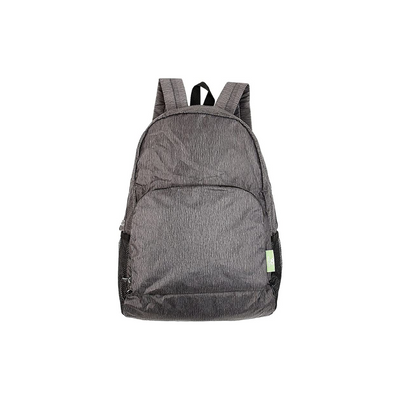 Eco chic recycled foldable backpack grey