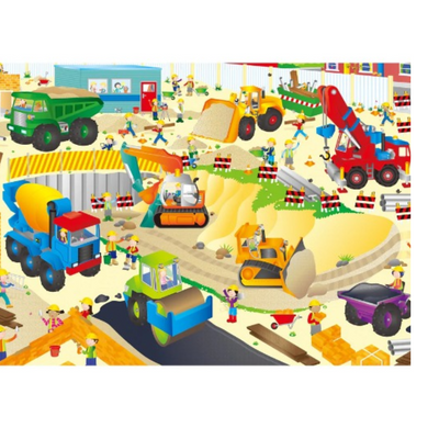 Giant Floor Puzzle - Construction Site