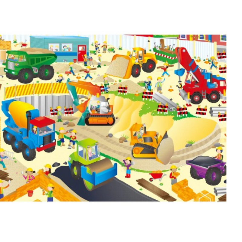Giant Floor Puzzle - Construction Site