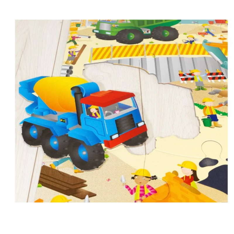 Giant Floor Puzzle - Construction Site