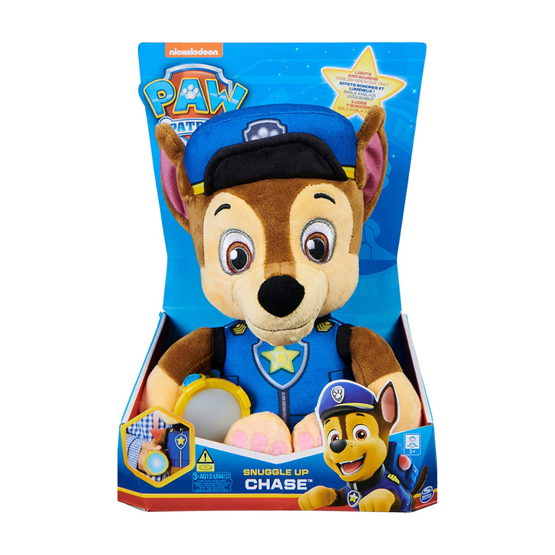  PAW Patrol, Snuggle Up Chase Plush with Torch and Sounds mulveys.ie nationwide shipping
