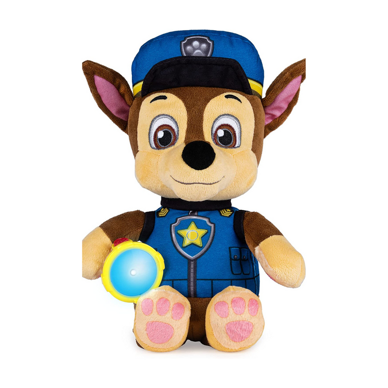 PAW Patrol Snuggle Up Chase Plush with Torch and Sounds