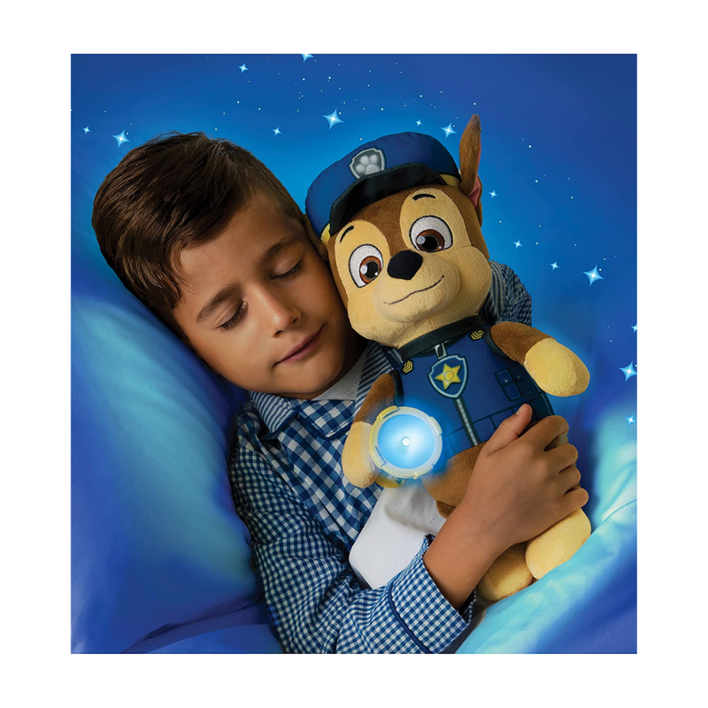 PAW Patrol Snuggle Up Chase Plush with Torch and Sounds