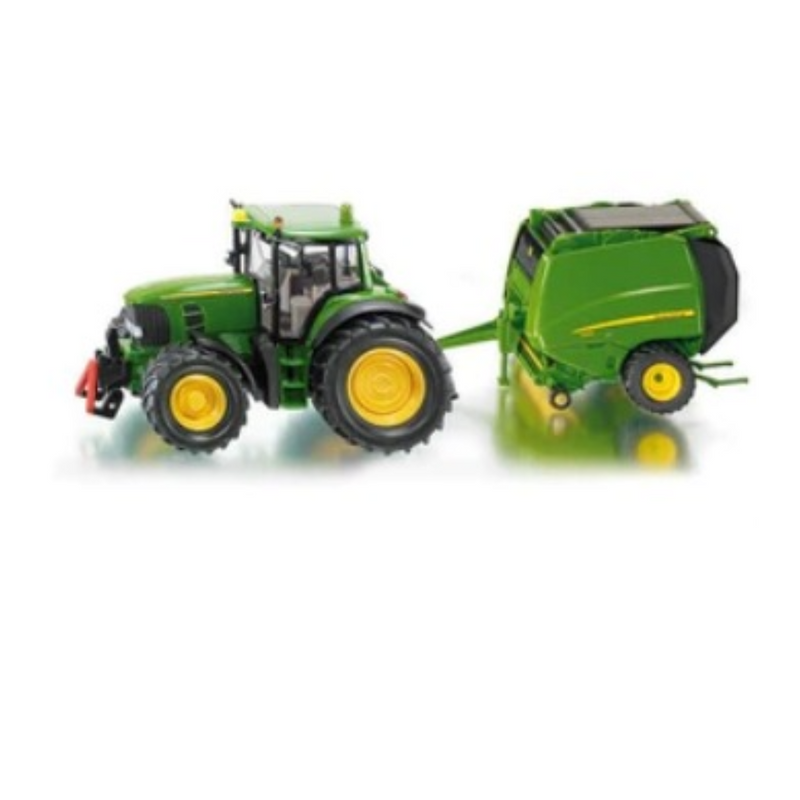 SIKU 3838 JOHN DEERE TRACTOR & BALER 1:32 SCALE