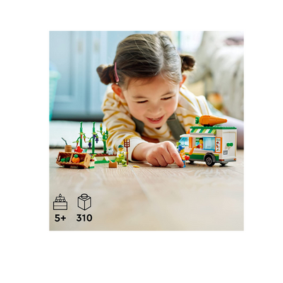 LEGO City Farmers Market Van 60345 Building Toy Set -310 piece