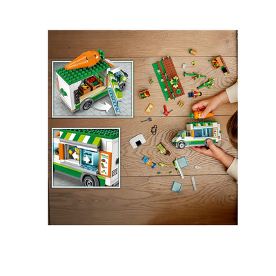 LEGO City Farmers Market Van 60345 Building Toy Set -310 piece