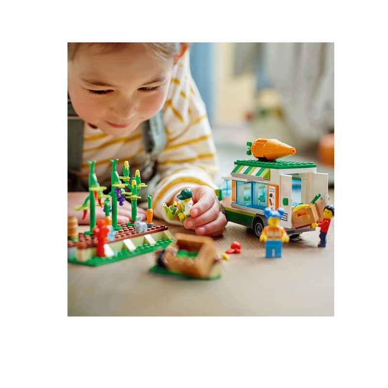 LEGO City Farmers Market Van 60345 Building Toy Set -310 piece