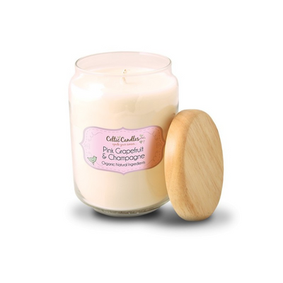 Celtic Candles LARGE POP JAR - PINK GRAPEFRUIT & CHAMPAGNE Mulveys.ie