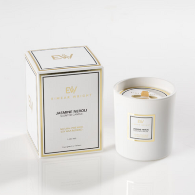 Eimear Wright Jasmine Neroli pine wick candle Mulveys.ie