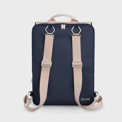 Cluse Le Réversible Backpack, Dark Blue Caramel, Silver Colour mulveys.ie nationwide shipping