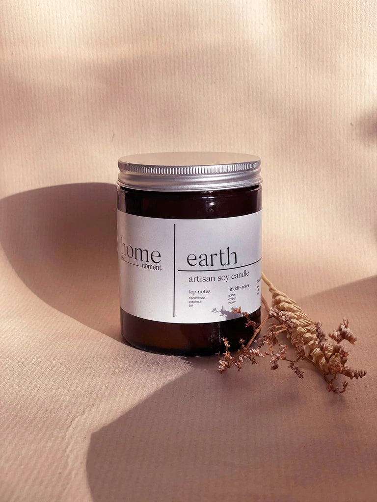 The Home Moment- Earth Fragrance 180ML Luxury Soy Wax Candle